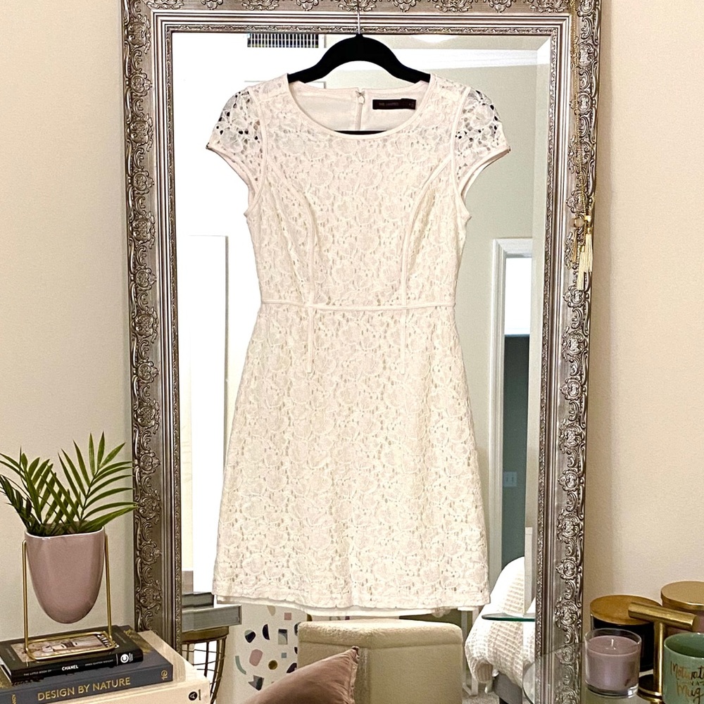 White lace dress